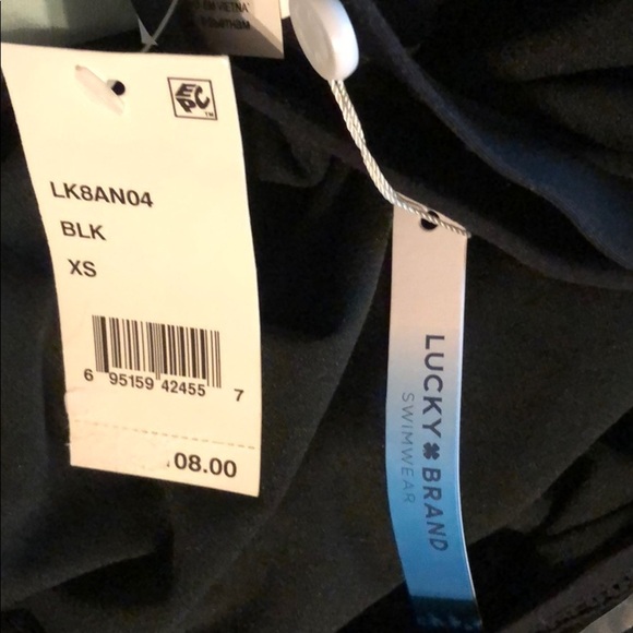 LUCKY Brand Garden Plunge High Neck One Piece - Picture 3 of 4